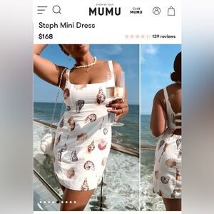 SHOW ME YOUR MUMU- “Step Dress” Seashell Linen Dress XXL **NEW**